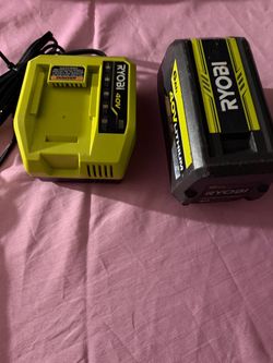 Ryobi 40V Lithium Battery and Charger