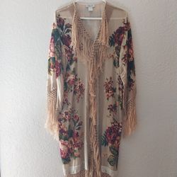 Velvet Robe Coverup  S M L