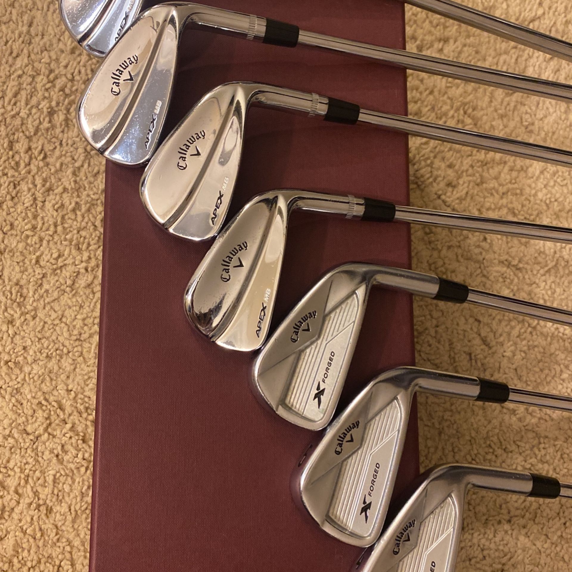 Callaway Apex MB and X-Forged Combo Iron Set 2018 (P-4 Iron) with Project X 6.0 Shafts