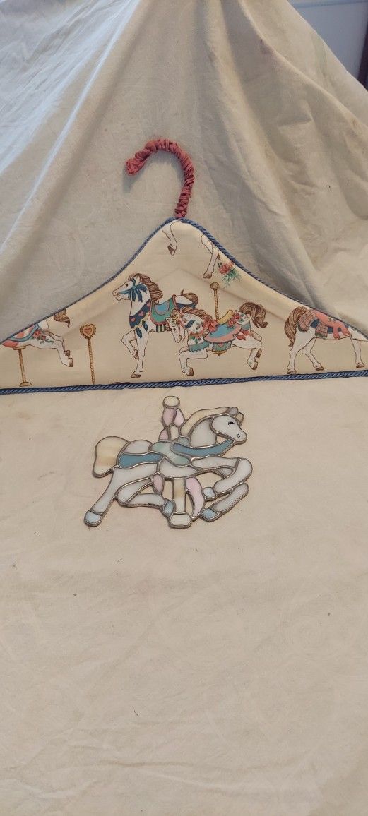 Handmade Carousel Horse Hanger And Suncatcher