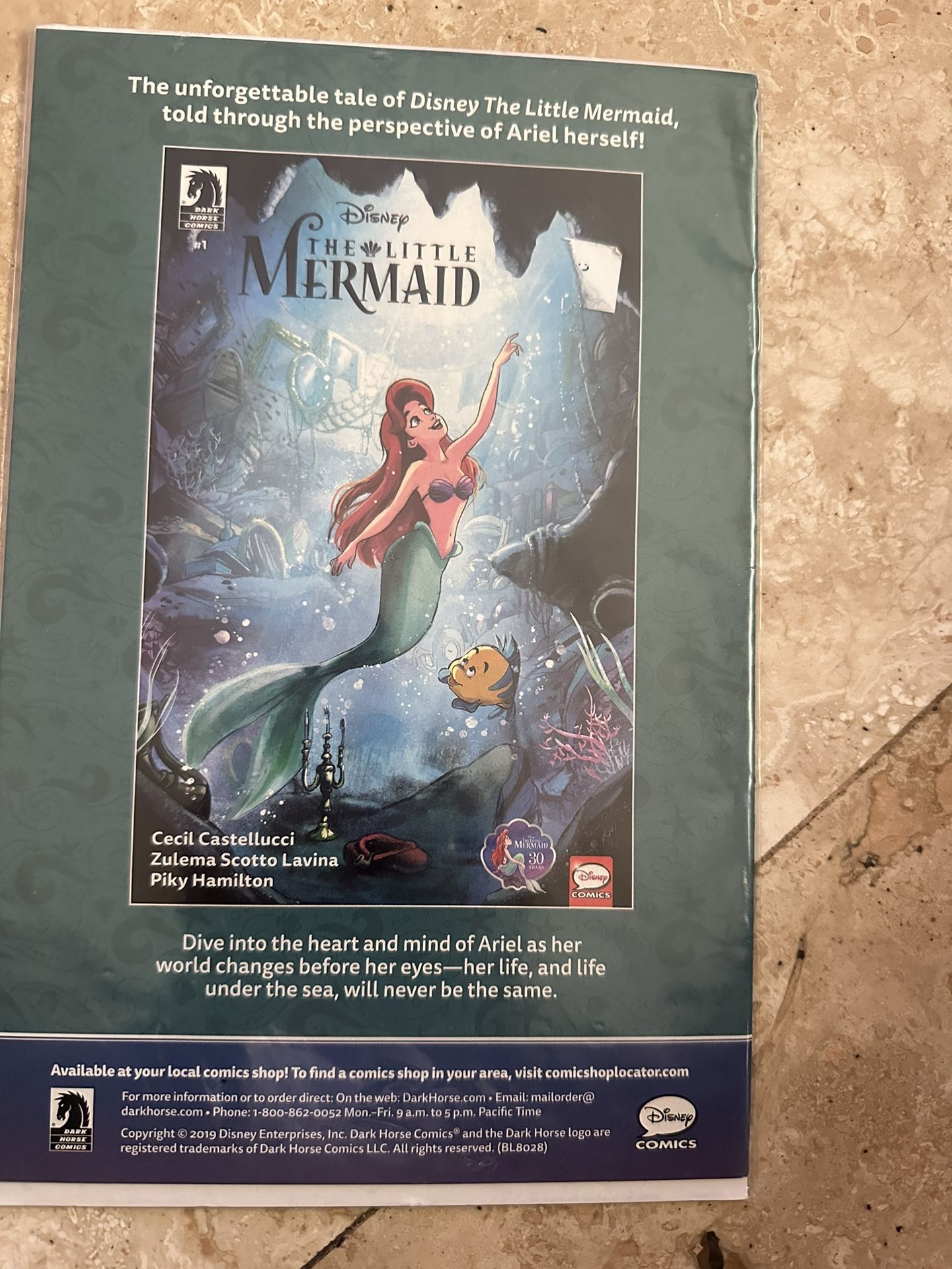 WALT DISNEY THE LITTLE MERMAID Princess SIGNED 2019 NYCC Comic Con POSTER ART Collectibles & Art