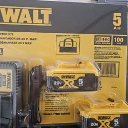 Dewalt 20v Batteries And Charger NEW