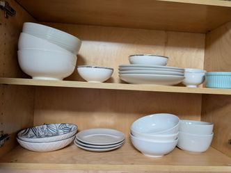 1$ cups, bowls, plates and more (brought from Vietnam)