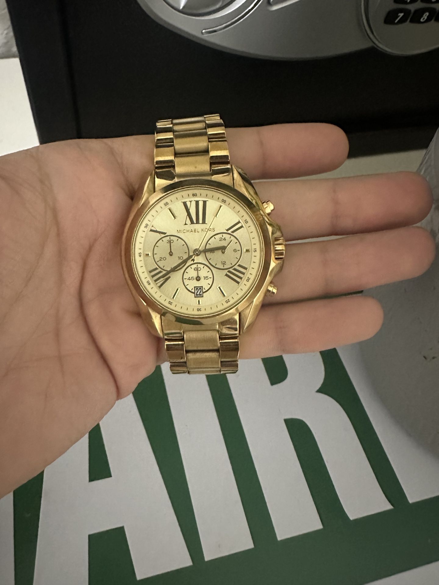 Michael Kors Bradshaw Chronograph Gold Tone Stainless Steel