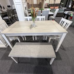 6 Pc Dining Table 