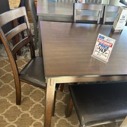 6 Piece Dining Table Set 
