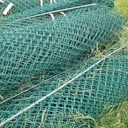 Green Vinyl Wrapped Chainling Fence