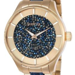 Invicta Angel Women's Watch - 40mm, Rose Gold, Blue (24662)