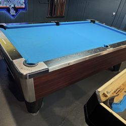 Global 7ft Pool Table Coin Operated