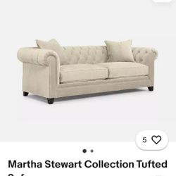 Sofa and accent arm chair