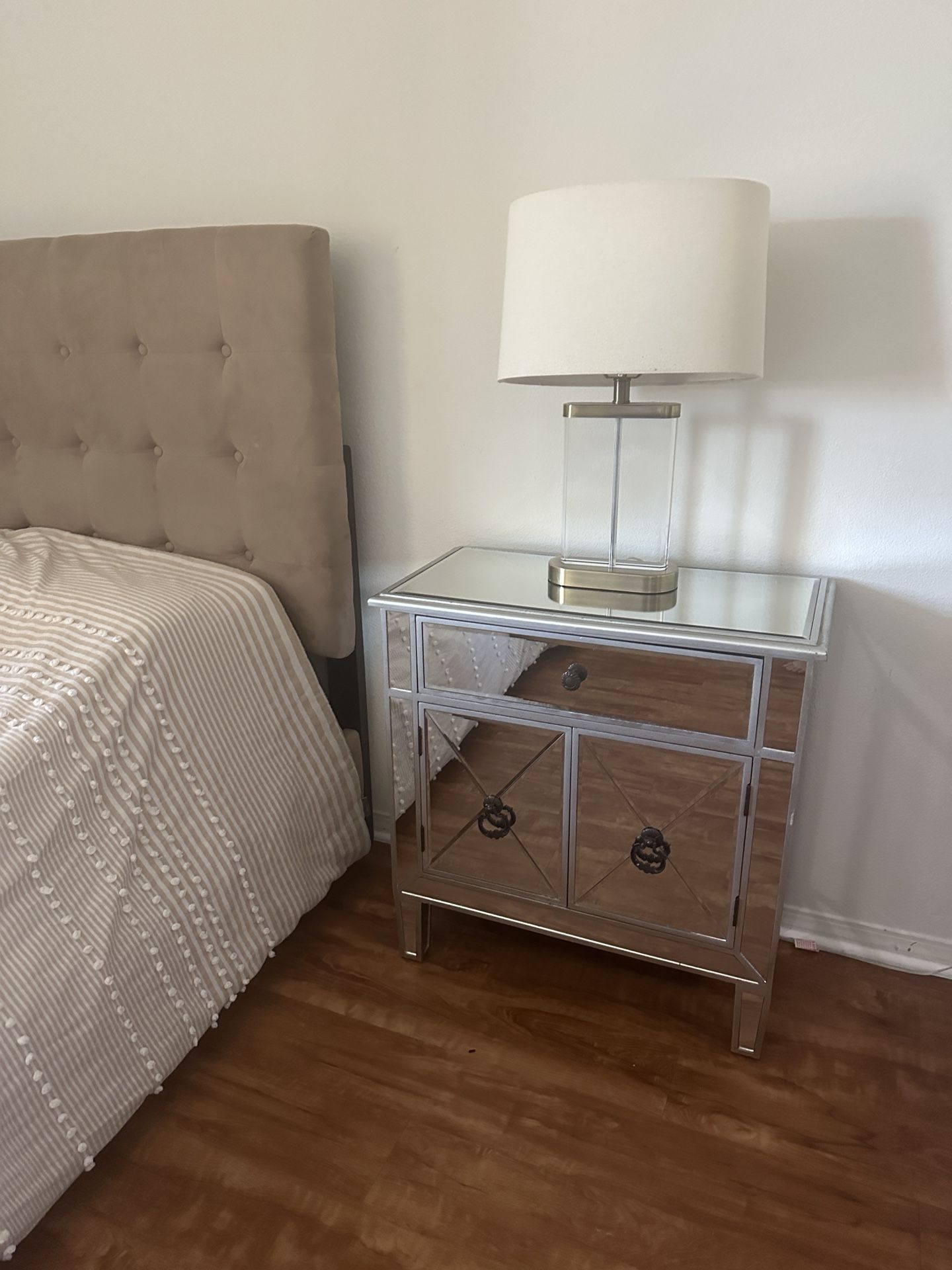 Mirrored Nightstand