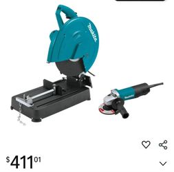 Makita Cut-Off Saw and Angle Grinder Combo