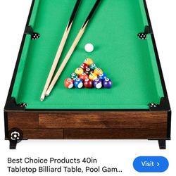 Tabletop Billiard set (New)