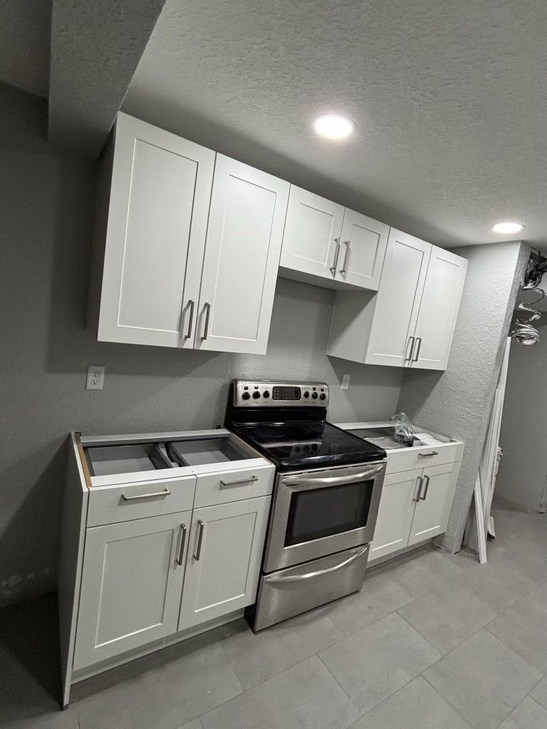LIQUIDATION SALE – Premium White Shaker Kitchen Cabinets & Bathroom ...