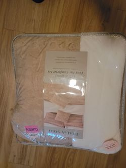 Queen Faux Fur Comforter Set