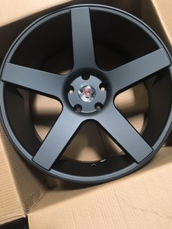22" brand new satin black wheels