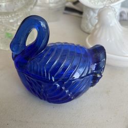 Blue Glass Swan
