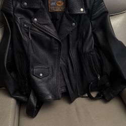 Women’s Leather Biker Jacket