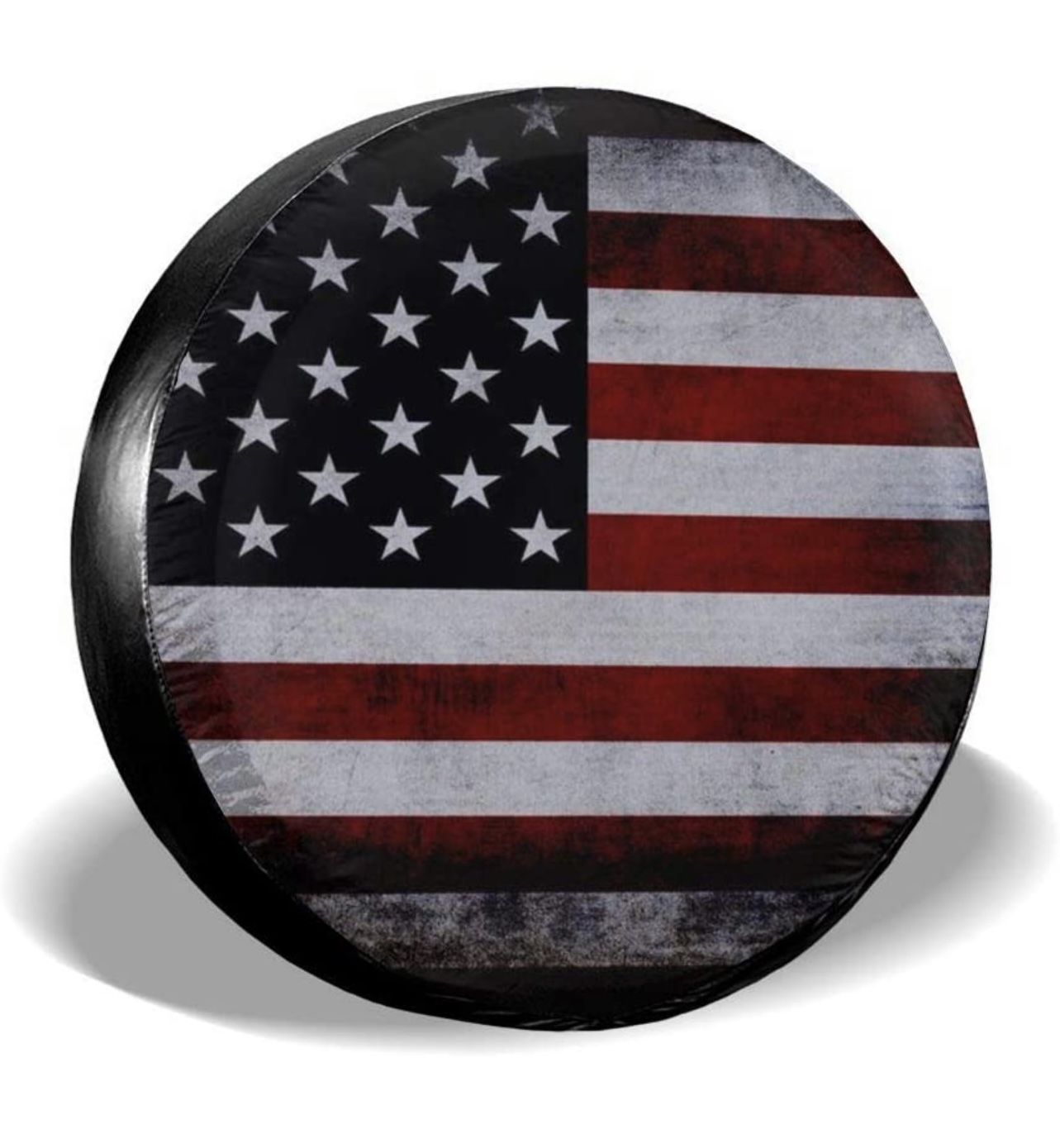 Waldeal Happy Camper American Flag Spare Tire Covers