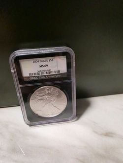 2004 American Silver Eagle 25th