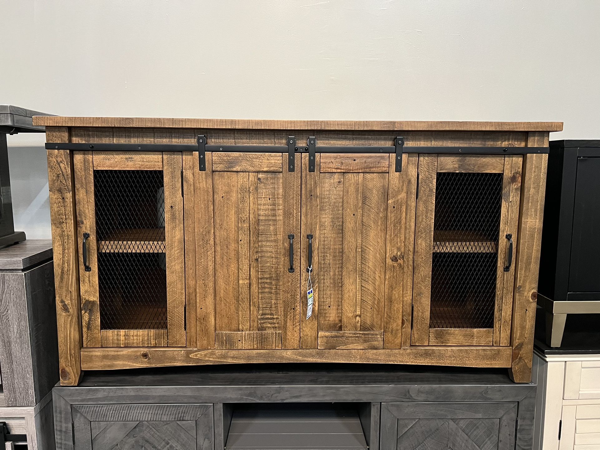 65” TV Stand w/ Sliding doors