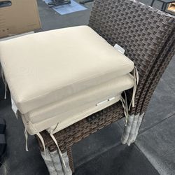 4 x Wicker Outdoor Patio Dining Chairs NEW