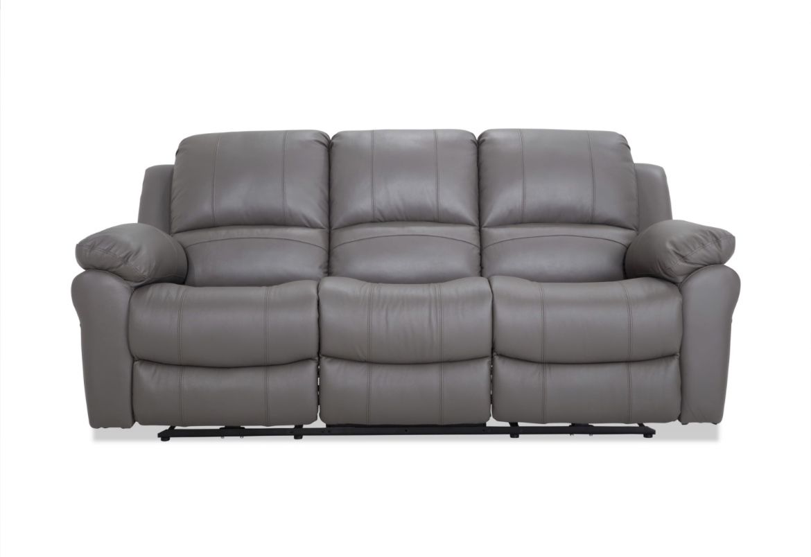 Power Reclining Leather Sofa With USB Port