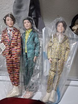 BTS Action figures.  Good condition.    Jimin,  Suga, and  RM Fashion dolls.