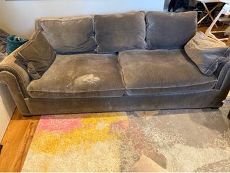 Large gray sofa