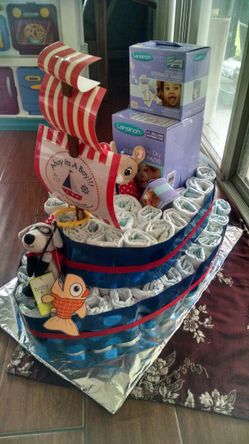 Customized diaper cake huggies pampers only