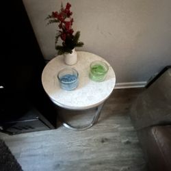 Marble Coffe Table Plus End Table To Mach