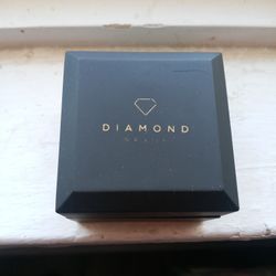 10k Real Diamonds And 10k Silver Band Setting 