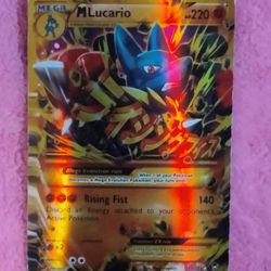 Mega Lucario EX Pokemon card