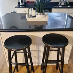 2 Stools Black