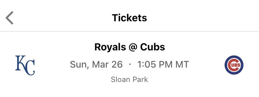 X1 Lawn Seats Cubs and Royals At Sloan Park Today