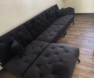 Black L Shaped Couch