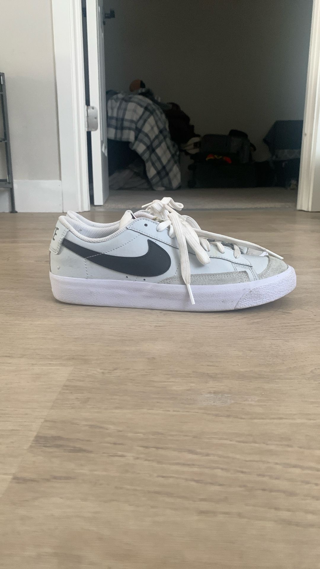 White Nike Flat Shoes