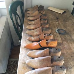 12 Vintage Shoe Forms-Consider The Possiblities