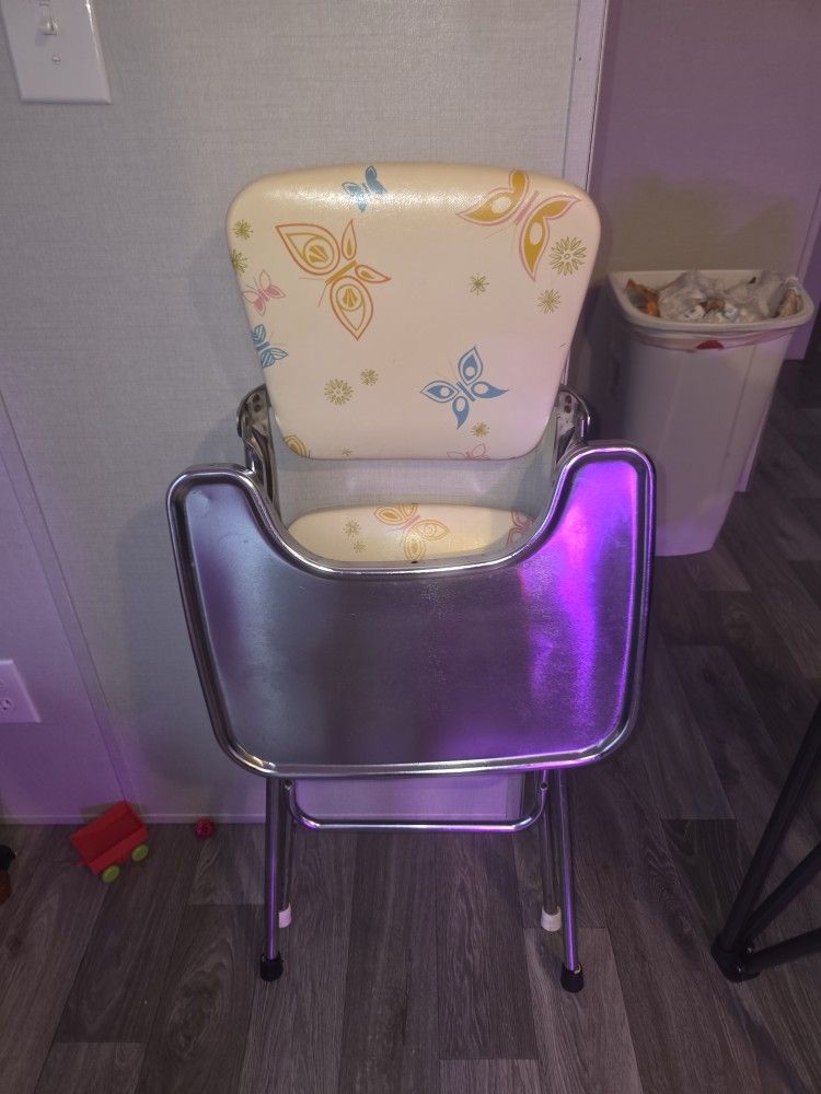 Vintage Butterfly High Chair