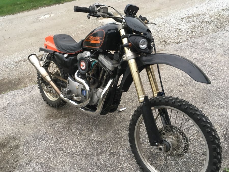 1990 Harley 1200 custom dual sport enduro bike