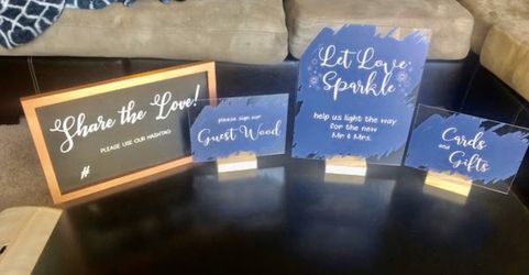 Wedding signs