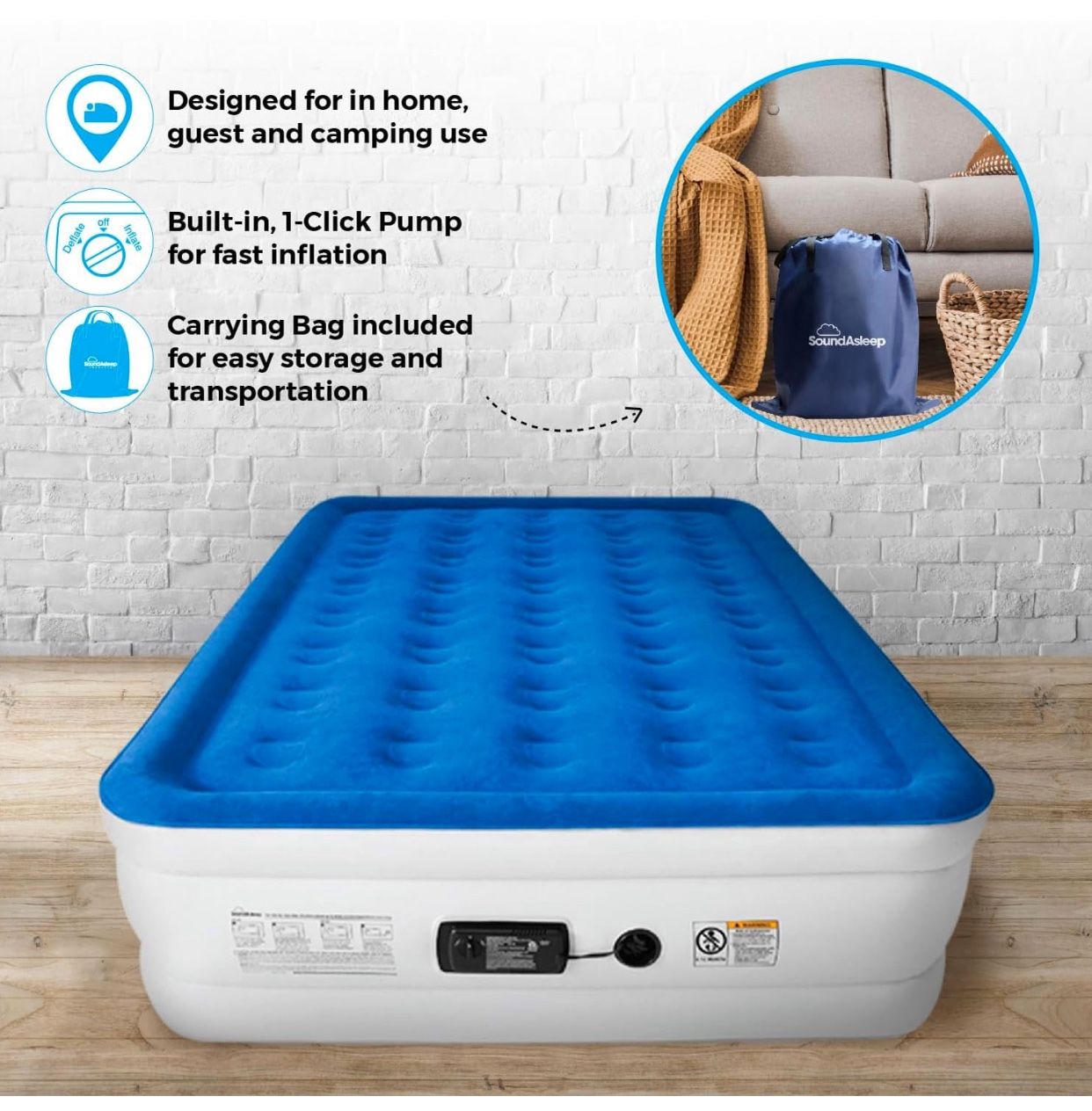 New Inflatable Sound ASleep Mattress Queen Size