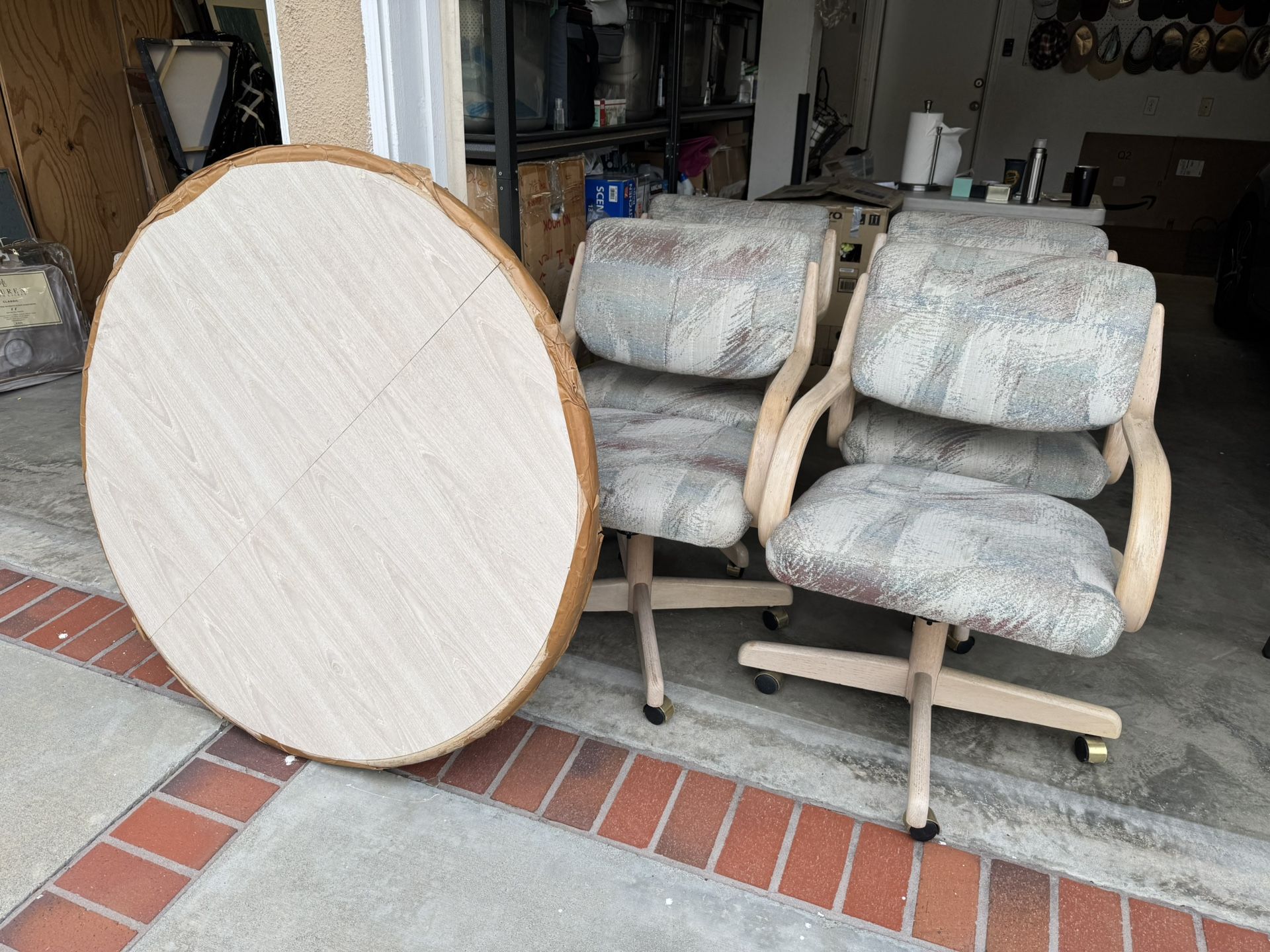 Vintage Dining Table + Chairs