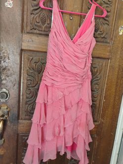 Vintage Tadashi Silk Midi Dress Women's Medium