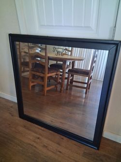 Mirror, black frame