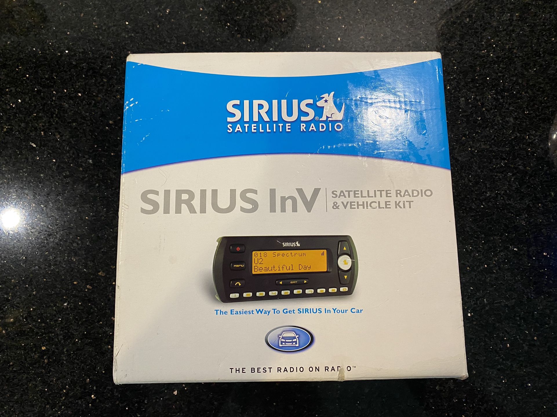 SIRIUS InV Satellite Radio, Antenna, Power Adapter & Car Dash Mount NEW SV2-TK1