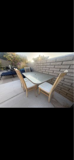table and chairs