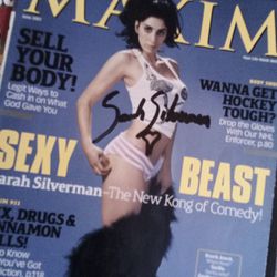 Autographed Sarah Silverman Maxim Magazine  2007