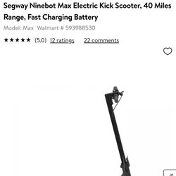 Nine other Max Electric Scooter 