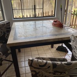 Marble Table With 6 Chairs